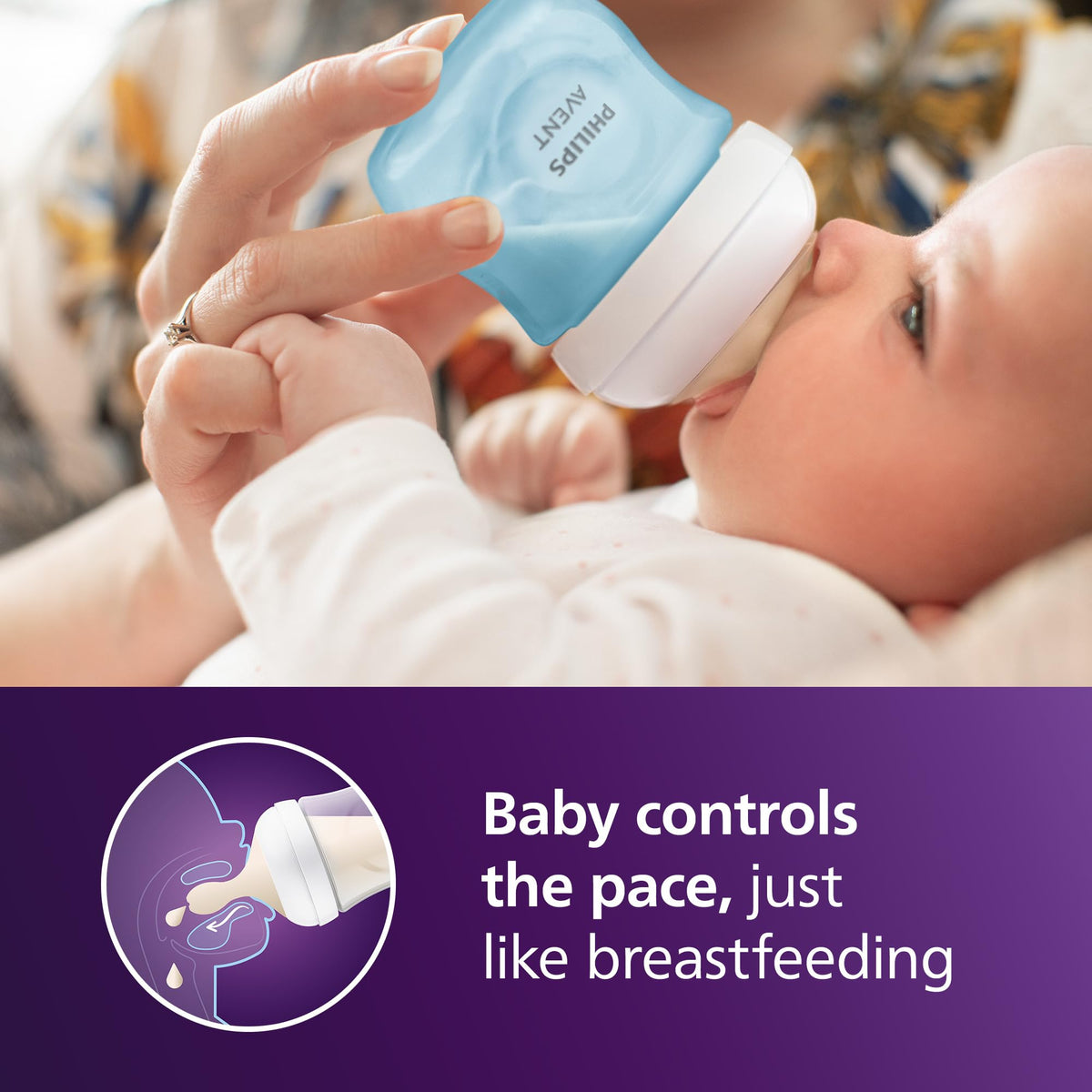 Philips AVENT Natural Baby Bottle with Natural Response Nipple