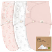 KeaBabies 3-Pack Organic Baby Swaddles for Newborns 0–6M