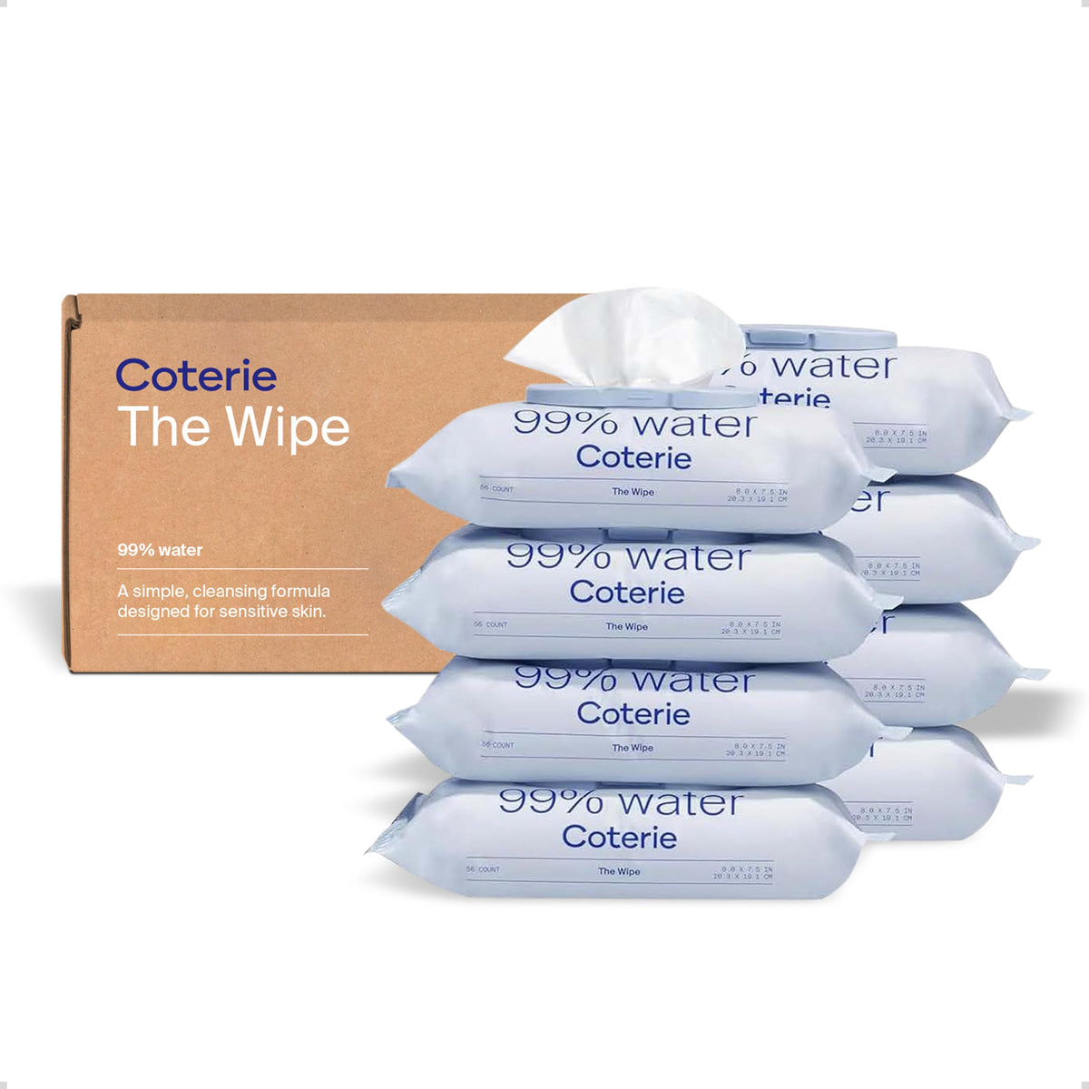 Coterie Sensitive Skin Baby Wipes, 99% Water & Unscented