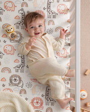 Yoofoss 2-Pack Fitted Crib Sheets for Baby Boys & Girls