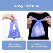 Ubbi Lavender-Scented Disposable Diaper Sacks with Tie Tabs