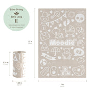 Moodie Teddy Bear Diaper Bag Dispenser with 15 Waste Bags