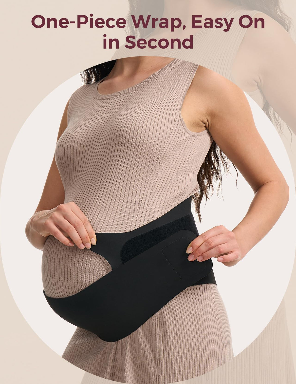 Momcozy Belly Band for Pregnant Women, Ergonest Back Support Maternity Belt