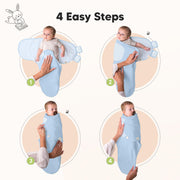 KeaBabies 3-Pack Organic Baby Swaddles for Newborns 0–6M