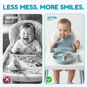 BunnyLuxe Waterproof Silicone Baby Feeding Bibs
