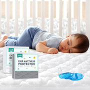 Waterproof Quilted Crib Mattress Protector Fitted Sheet