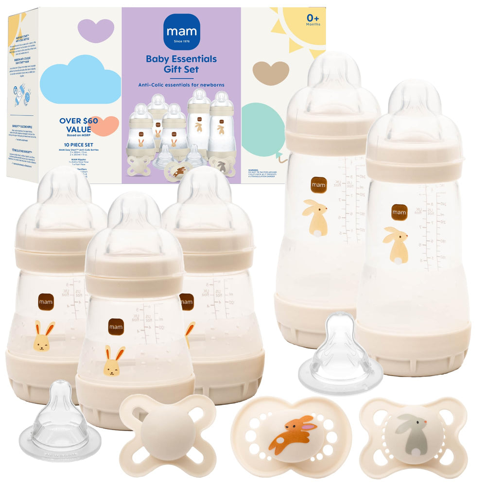 MAM Newborn Baby Feeding & Pacifier Essentials Set