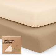 KeaBabies 2-Pack Organic Fitted Crib Sheets, 52 x 28 in