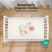 KeaBabies 2-Pack Organic Fitted Crib Sheets, 52 x 28 in