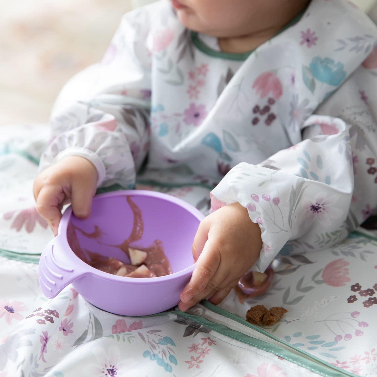 Bumkins Baby Tray Mate Sleeved Feeding Bib
