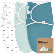 KeaBabies 3-Pack Organic Baby Swaddles for Newborns 0–6M
