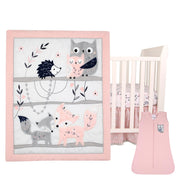 Lambs & Ivy 4-Piece Crib Bedding Set with Wearable Blanket