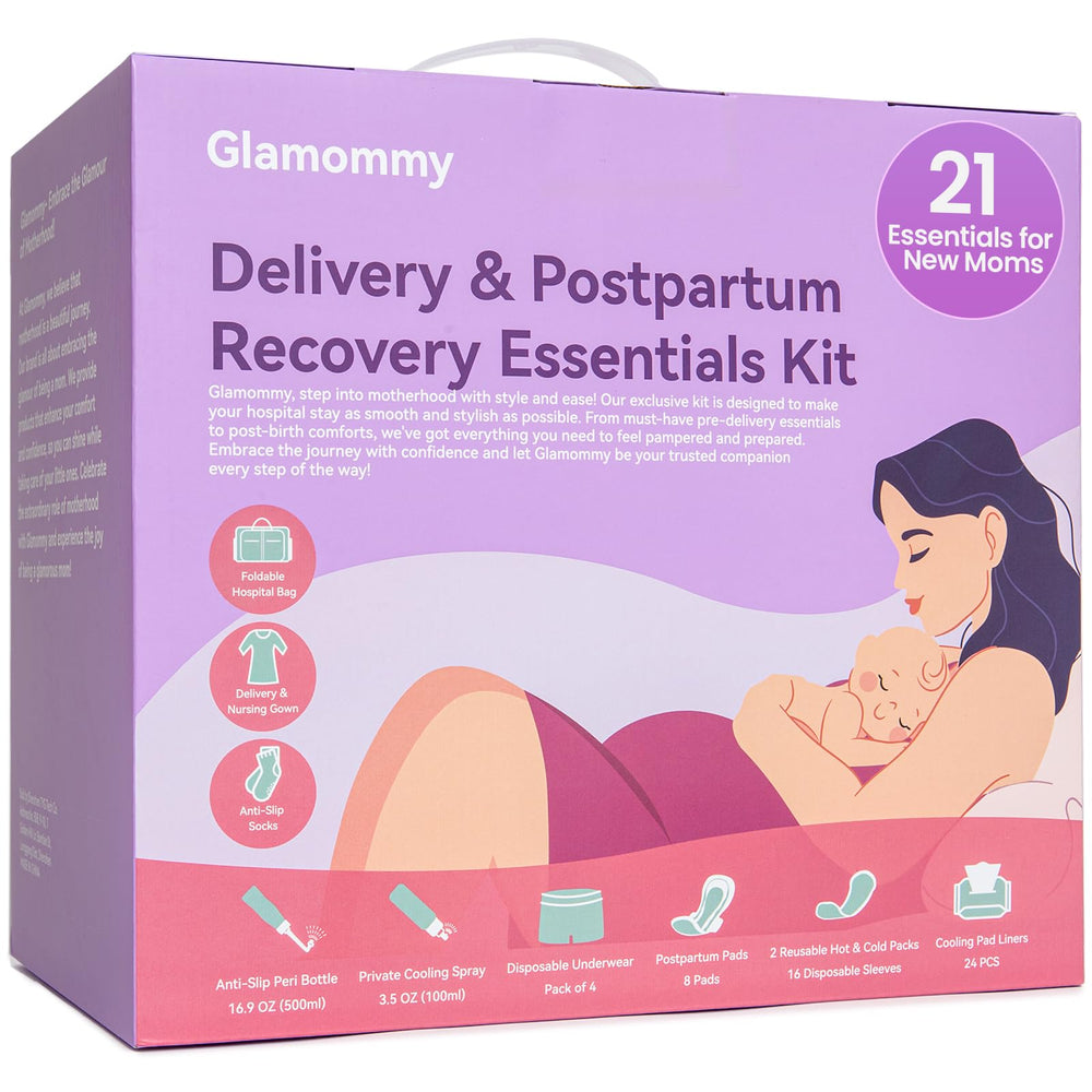 Glamommy Postpartum Recovery Essentials Kit for New Moms