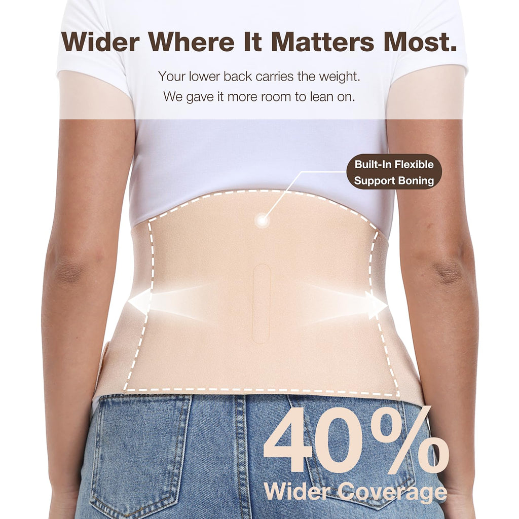 Enthra Pregnancy Belly Band with Extra-Wide Back Support for Hips & Pelvis