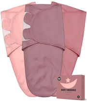 MOON PARK 3-Pack 100% Cotton Baby Swaddle Blankets