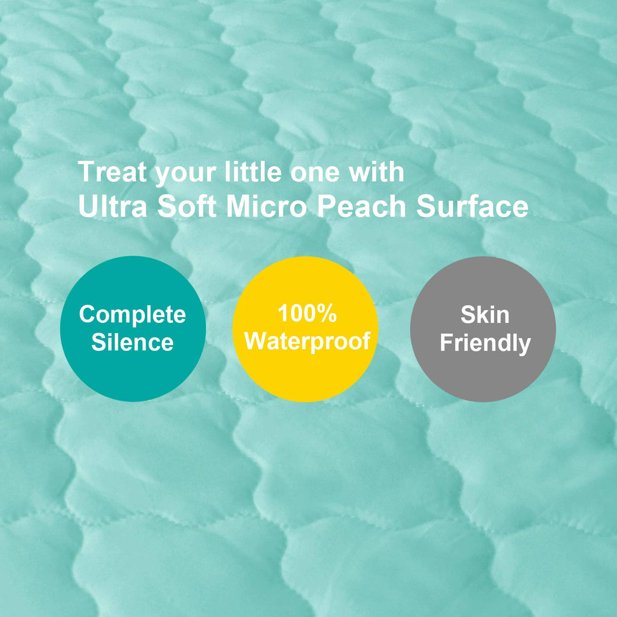 Waterproof Quilted Crib Mattress Protector Fitted Sheet