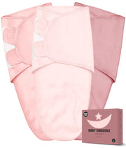 MOON PARK 3-Pack 100% Cotton Baby Swaddle Blankets