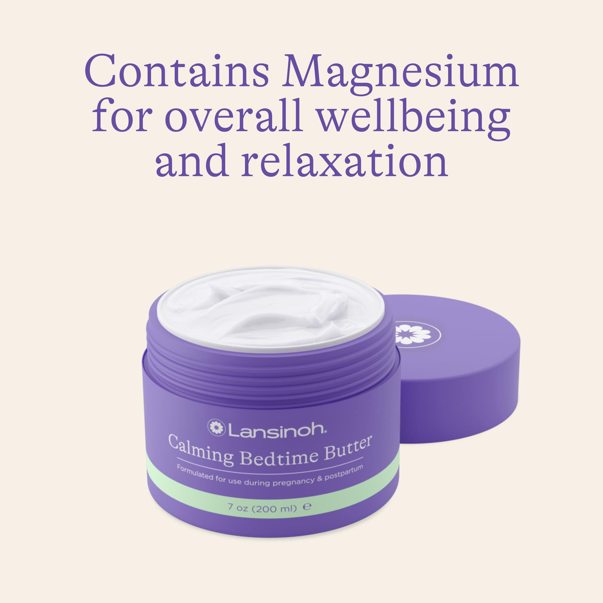 Lansinoh Magnesium Bedtime Butter for Pregnancy Body Lotion Moms 7