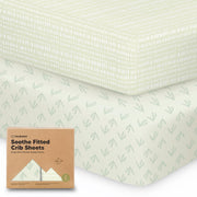 KeaBabies 2-Pack Organic Fitted Crib Sheets, 52 x 28 in