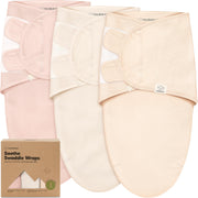 KeaBabies 3-Pack Organic Baby Swaddles for Newborns 0–6M