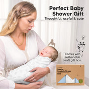 KeaBabies 3-Pack Organic Baby Swaddles for Newborns 0–6M