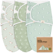 KeaBabies 3-Pack Organic Baby Swaddles for Newborns 0–6M