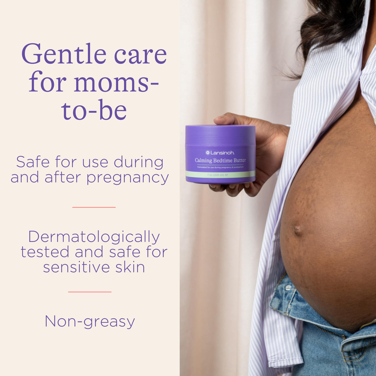 Lansinoh Magnesium Bedtime Butter for Pregnancy Body Lotion Moms 7