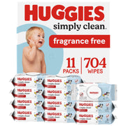Huggies Simply Clean Unscented Baby Diaper Wipes