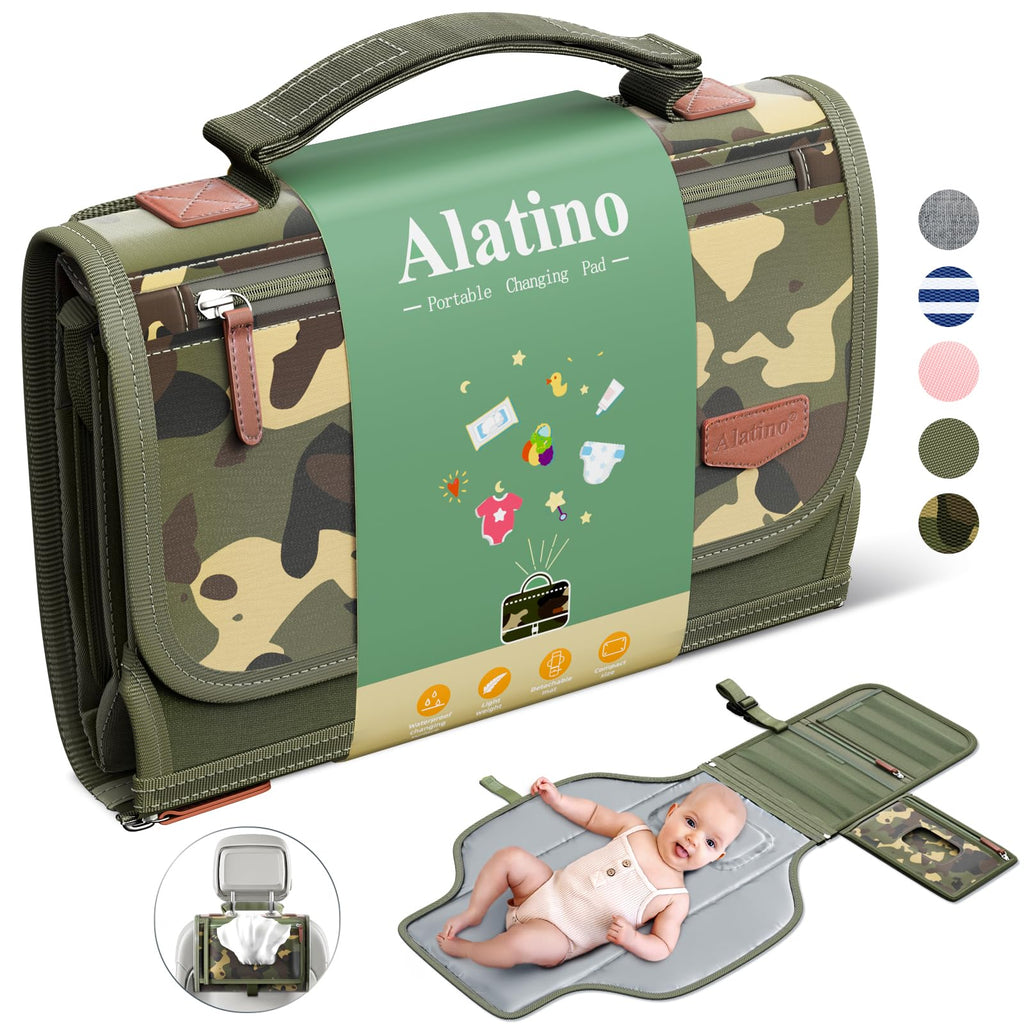 Alatino Portable Baby Diaper Changing Pad for Travel