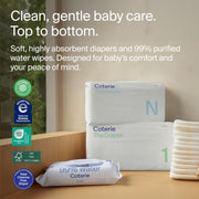 Coterie Baby Wipes & Diapers Kit for Sensitive Skin