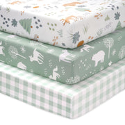 Soft Microfiber Fitted Crib & Toddler Bed Sheet