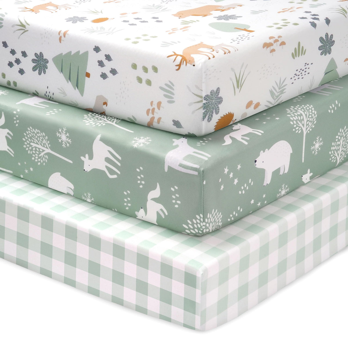Soft Microfiber Fitted Crib & Toddler Bed Sheet