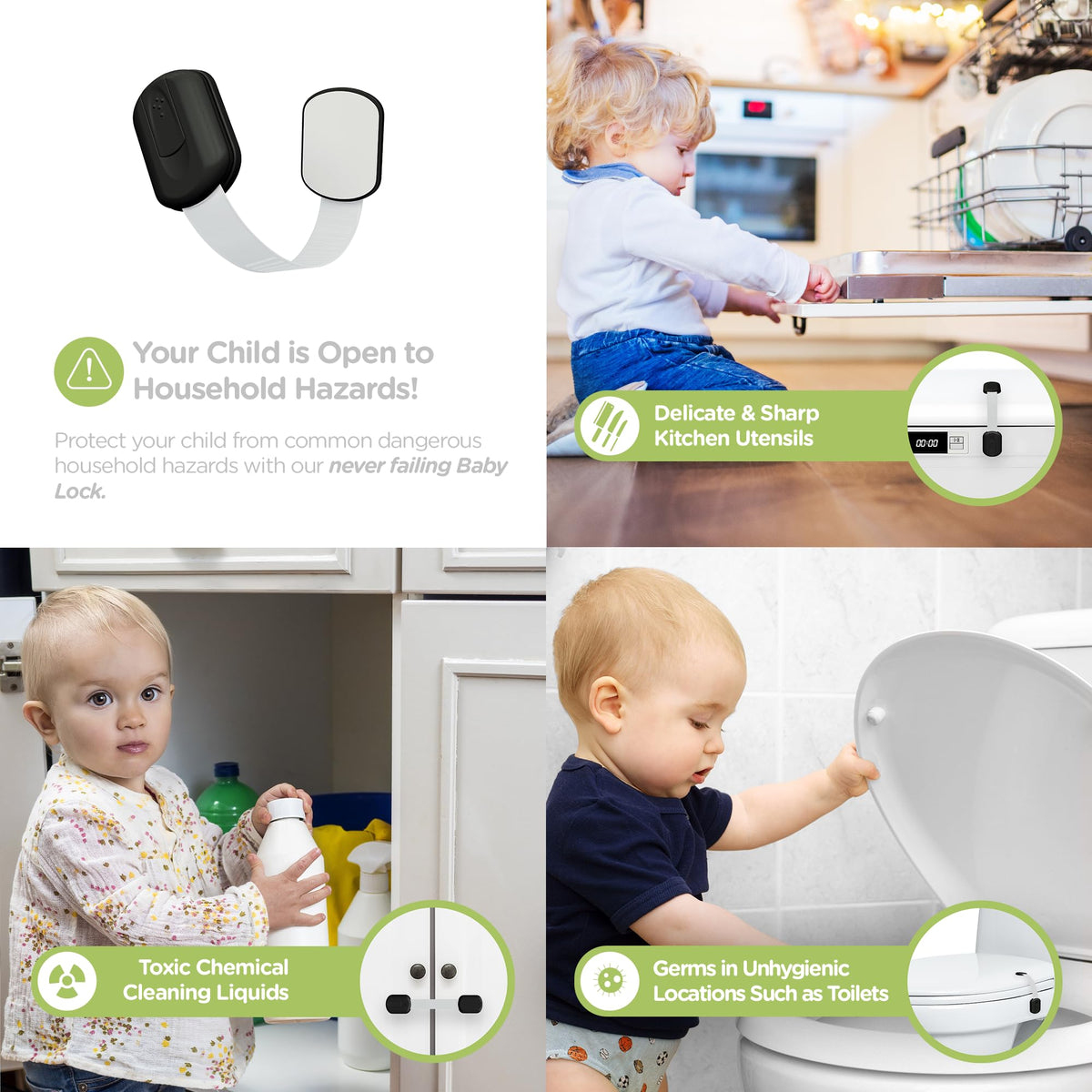 SKYLA HOMES Baby Proofing Cabinet Strap Lock Set