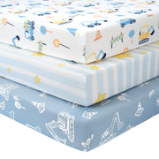Soft Microfiber Fitted Crib & Toddler Bed Sheet