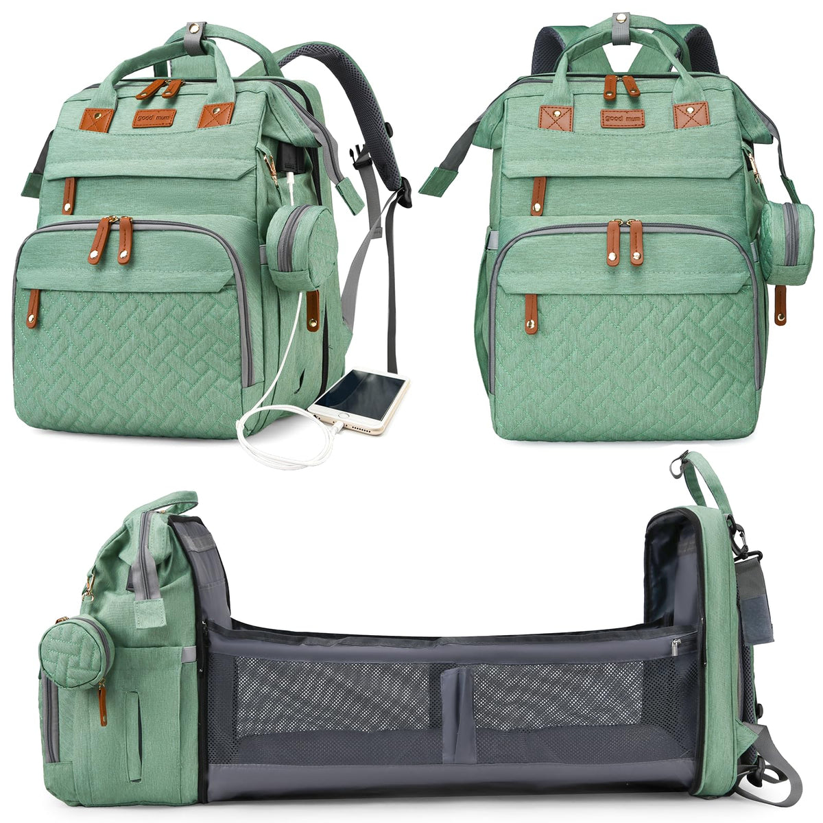 Astro alan Waterproof Diaper Backpack with Changing Station