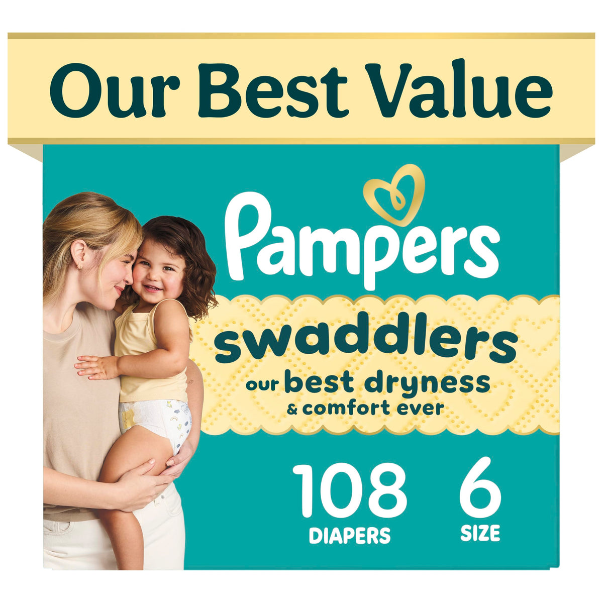 Pampers Swaddlers Ultra Soft Disposable Baby Diapers
