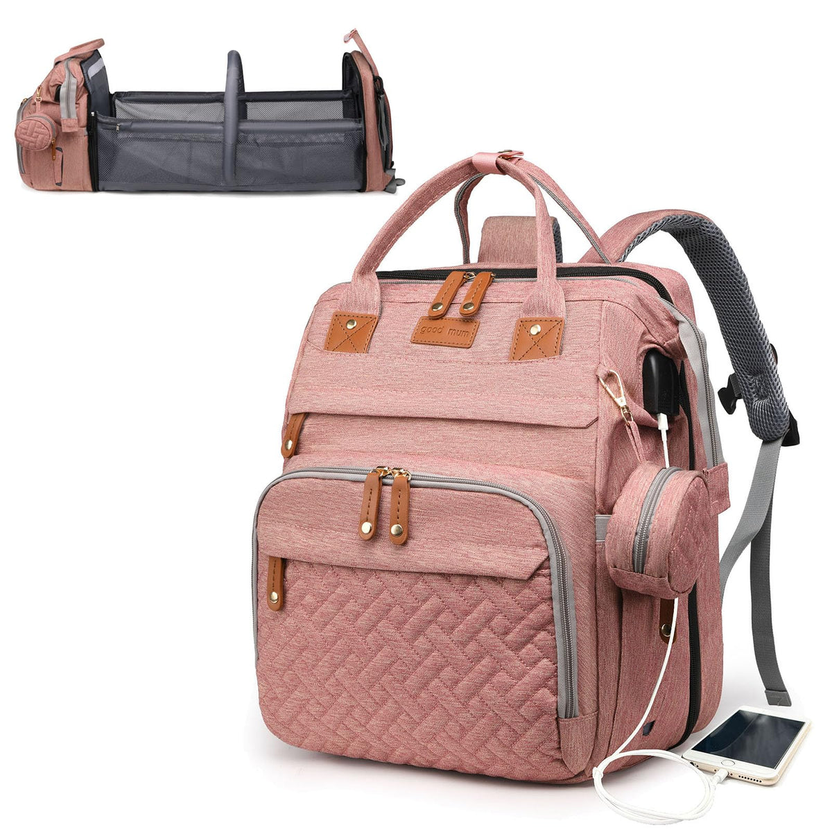 Astro alan Waterproof Diaper Backpack with Changing Station