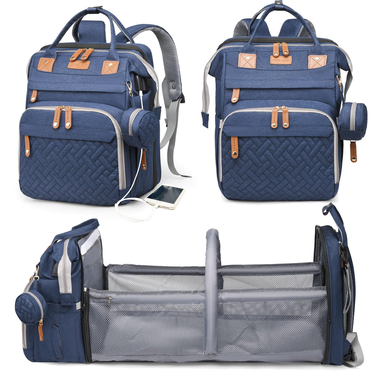 Astro alan Waterproof Diaper Backpack with Changing Station