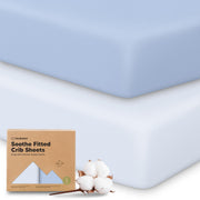 KeaBabies 2-Pack Organic Fitted Crib Sheets, 52 x 28 in