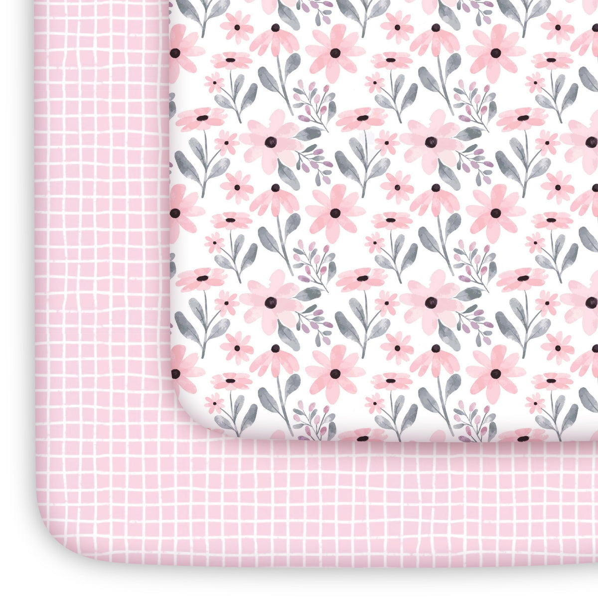 Yoofoss 2-Pack Fitted Crib Sheets for Baby Boys & Girls