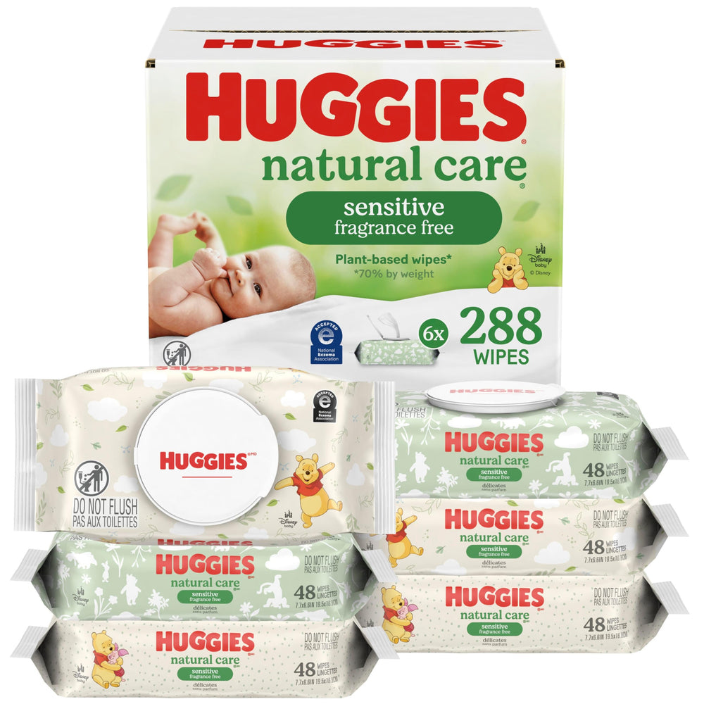 Huggies Natural Care Sensitive Baby Wipes, 288 Count