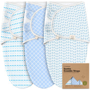 KeaBabies 3-Pack Organic Baby Swaddles for Newborns 0–6M