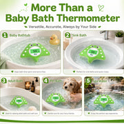 Digital Baby Bath Thermometer with 3-Color Temperature Warning