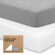 KeaBabies 2-Pack Organic Fitted Crib Sheets, 52 x 28 in
