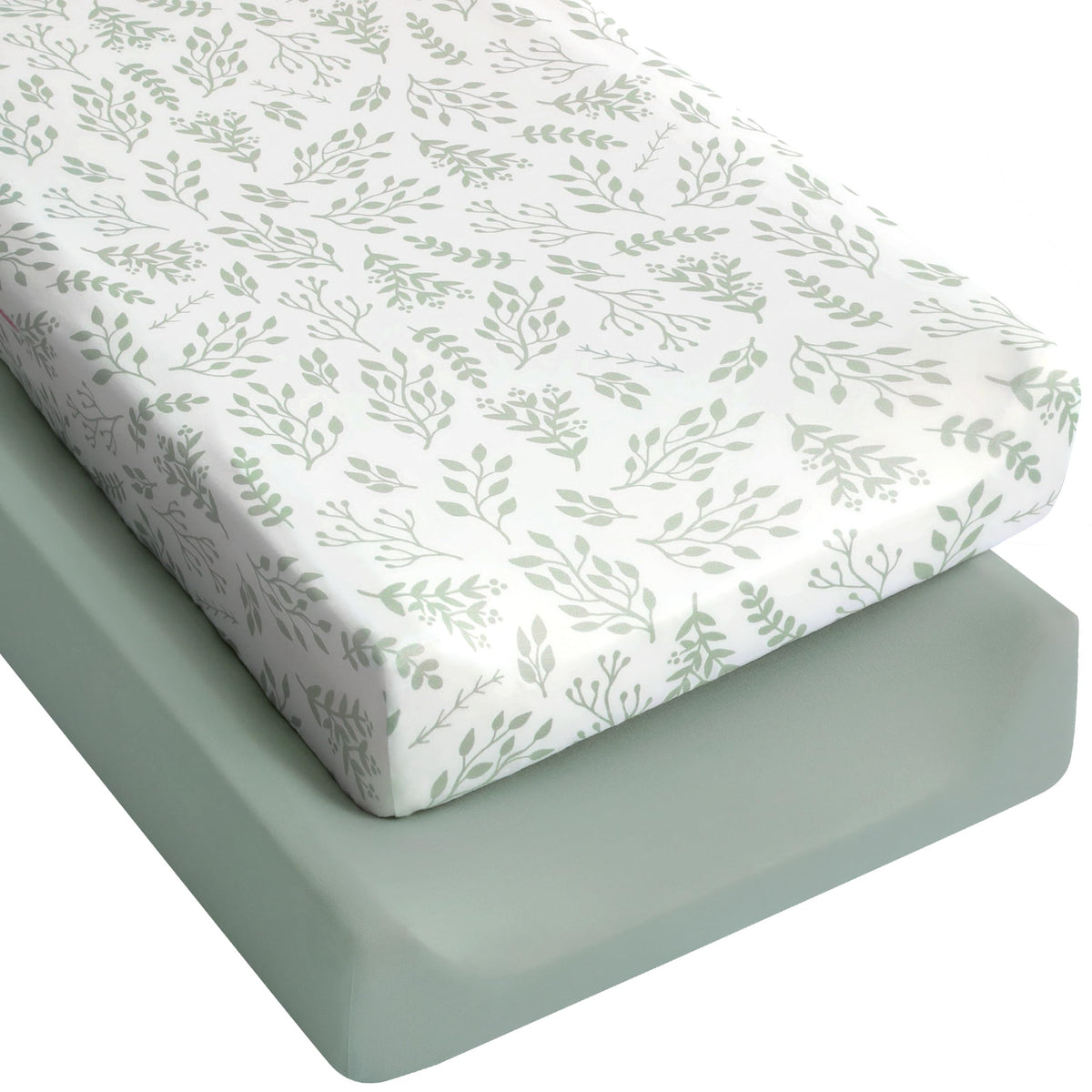 Yoofoss 2-Pack Fitted Crib Sheets for Baby Boys & Girls