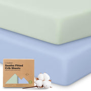 KeaBabies 2-Pack Organic Fitted Crib Sheets, 52 x 28 in