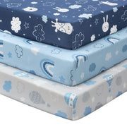 Soft Microfiber Fitted Crib & Toddler Bed Sheet