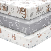 Soft Microfiber Fitted Crib & Toddler Bed Sheet