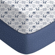 Yoofoss 2-Pack Fitted Crib Sheets for Baby Boys & Girls