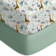 Yoofoss 2-Pack Fitted Crib Sheets for Baby Boys & Girls